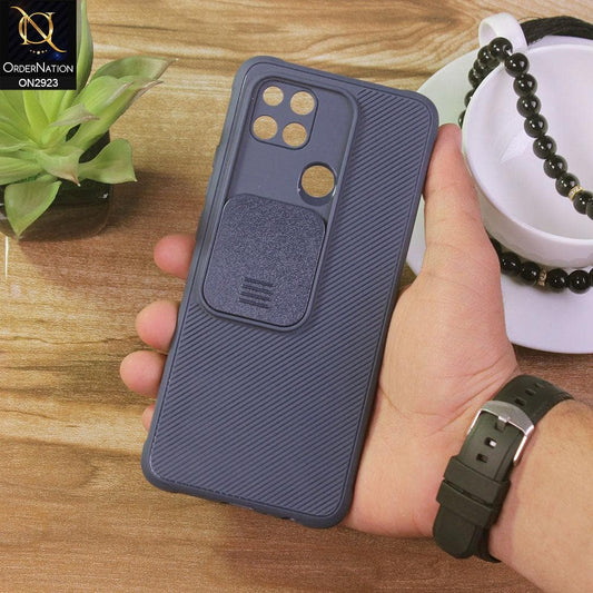 Oppo A15 Cover - Blue - New Soft Silicone Camera Shutter Case