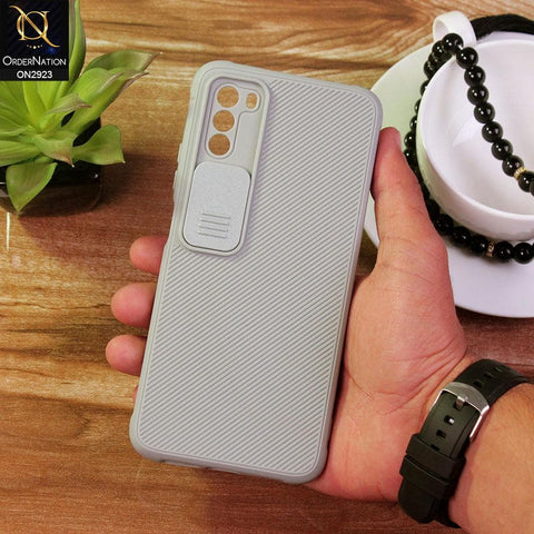 Xiaomi Poco M3 Cover - Gray - New Soft Silicone Camera Shutter Case