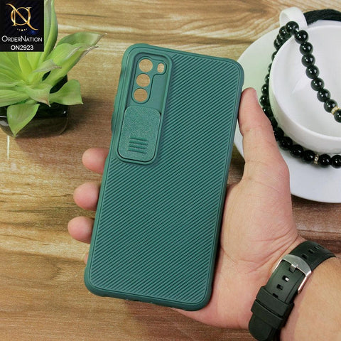 Xiaomi Poco M3 Cover - Green - New Soft Silicone Camera Shutter Case