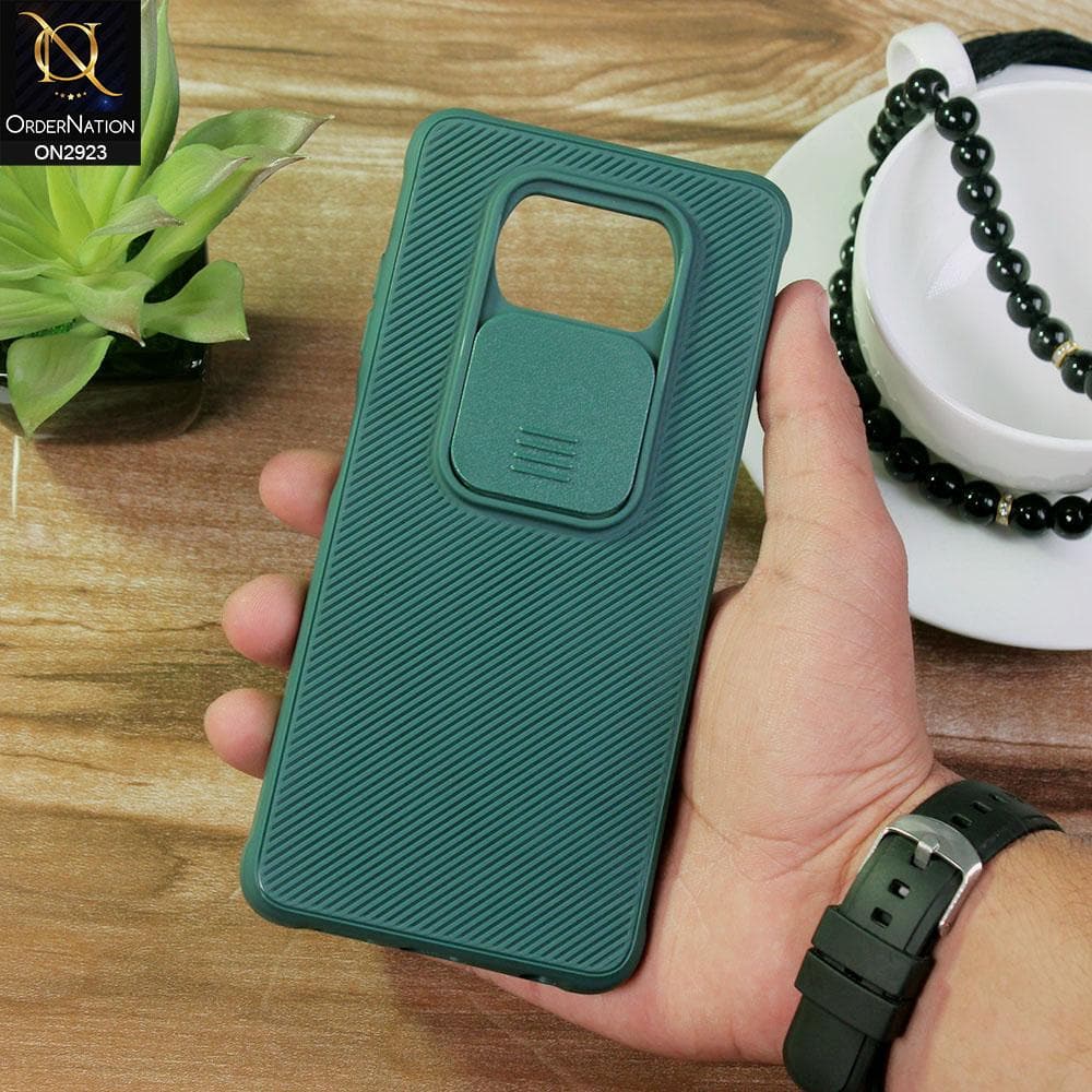 Xiaomi Poco X3 Pro Cover - Green - New Soft Silicone Camera Shutter Case