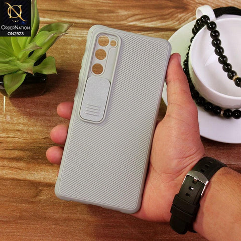 Samsung Galaxy S20 FE Cover - Gray - New Soft Silicone Camera Shutter Case