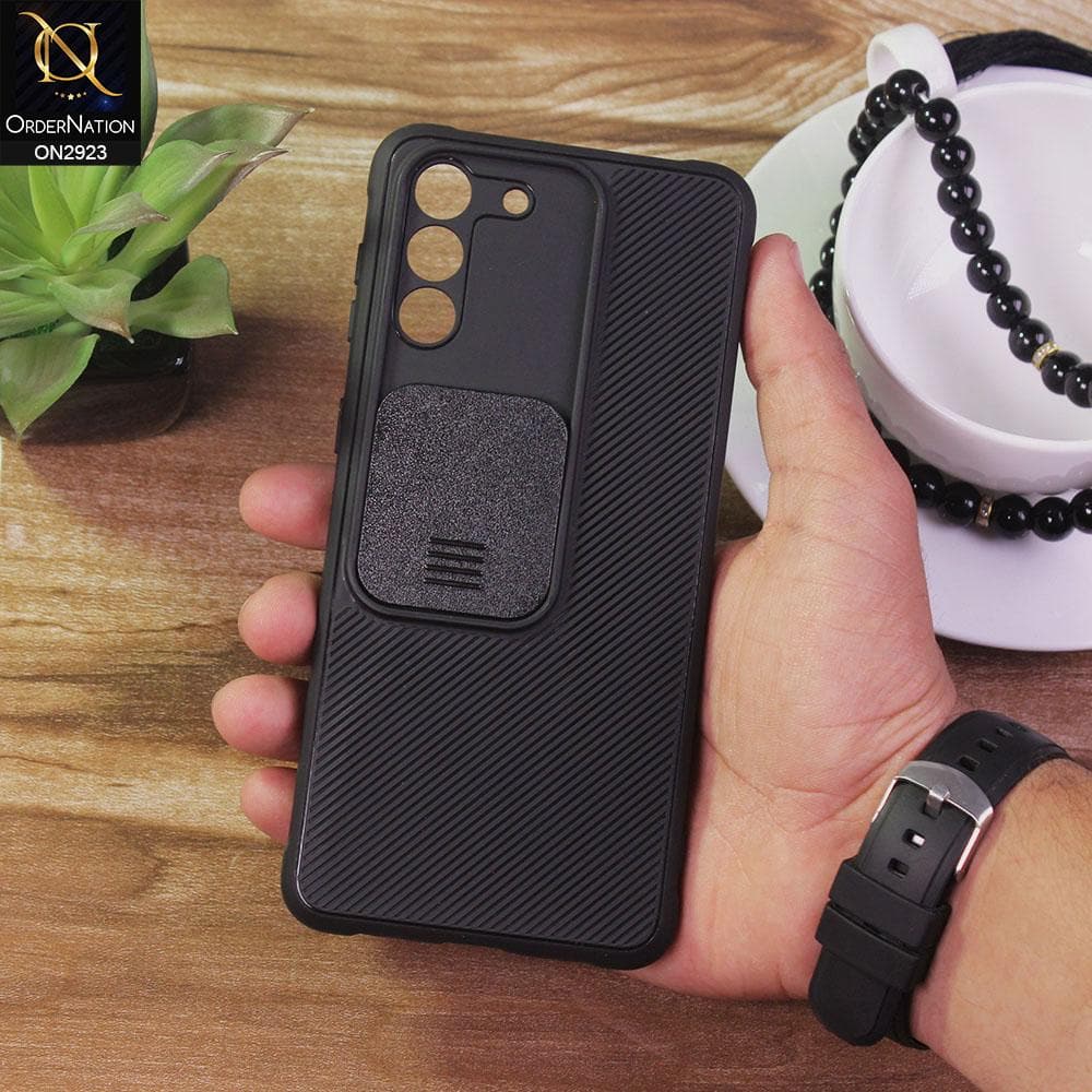 Samsung Galaxy S21 Plus 5G Cover - Black - New Soft Silicone Camera Shutter Case