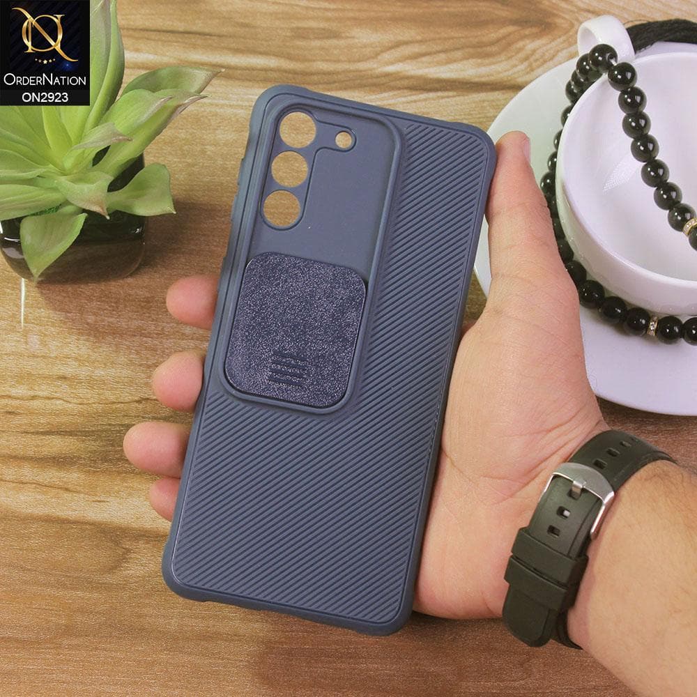 Samsung Galaxy S21 Plus 5G Cover - Blue - New Soft Silicone Camera Shutter Case