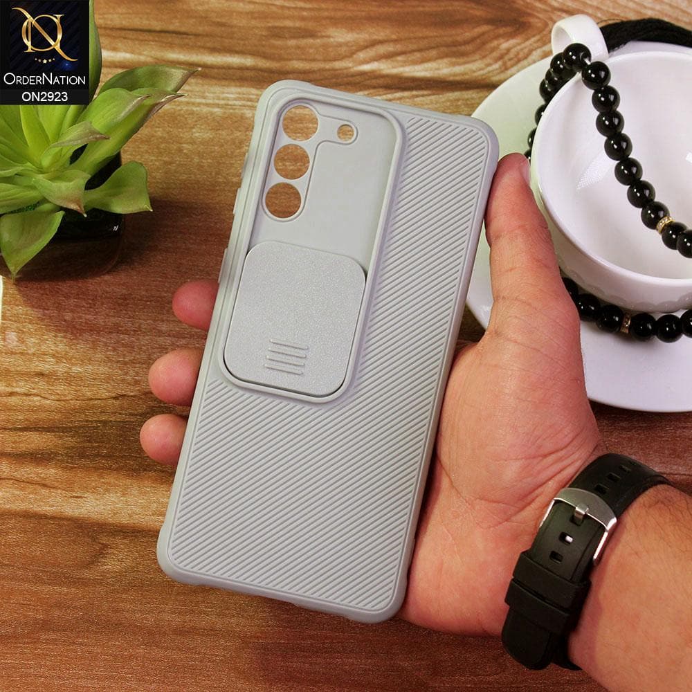 Samsung Galaxy S21 Plus 5G Cover - Gray - New Soft Silicone Camera Shutter Case