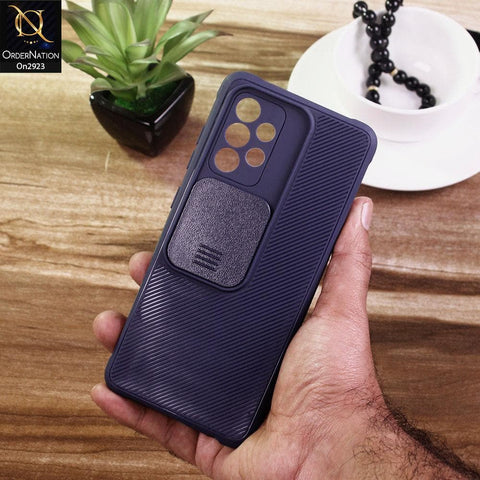 Samsung Galaxy A52s 5G Cover - Blue - New Soft Silicone Camera Shutter Case