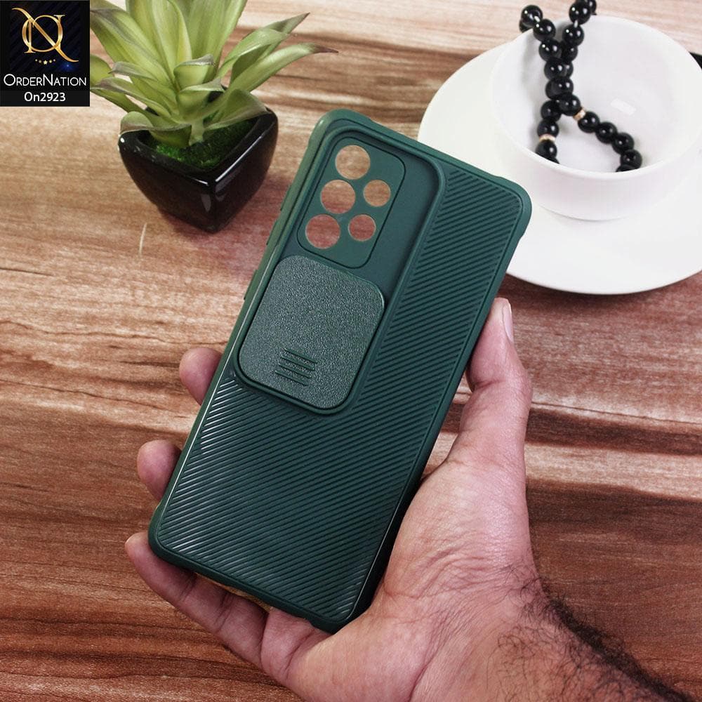 Samsung Galaxy A52s 5G Cover - Green - New Soft Silicone Camera Shutter Case