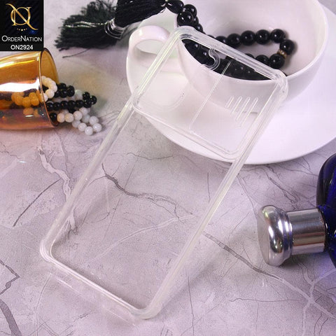 Samsung Galaxy S21 5G Cover - Transparent - New Camera Slide Protection Soft Border Transparent Case