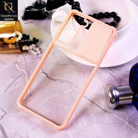 Samsung Galaxy S21 Plus 5G Cover - Pink - New Camera Slide Protection Soft Border Transparent Case