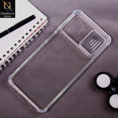 Samsung Galaxy A32 4G Cover - Transparent - New Camera Slide Protection Soft Border Transparent Case
