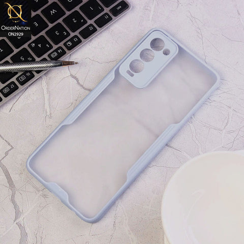 Tecno Camon 18P Cover - Light Purple - Semi Transparent Ultra Thin Paper Shell Soft Borders Case