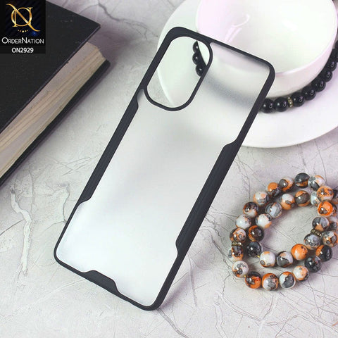 Tecno Camon 19 Cover - Black - Semi Transparent Ultra Thin Paper Shell Soft Borders Case