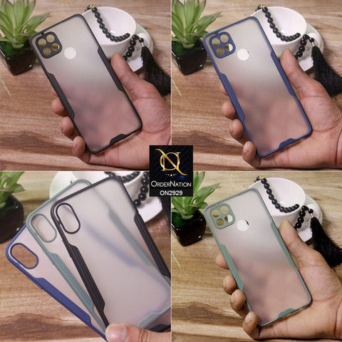 Oppo Reno 7 Lite Cover - Black - Semi Transparent Ultra Thin Paper Shell Soft Borders Case