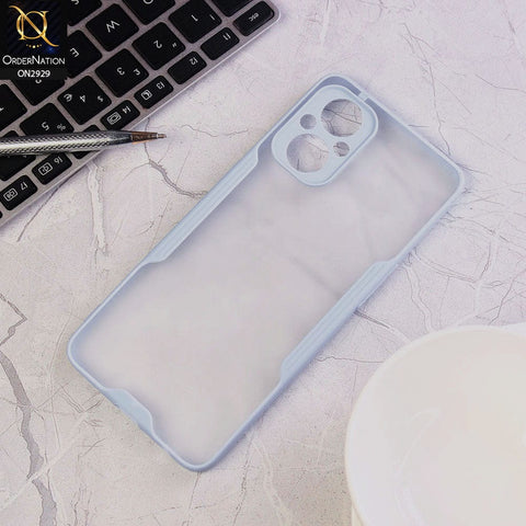 Oppo F21 Pro 5G Cover - Light Purple - Semi Transparent Ultra Thin Paper Shell Soft Borders Case