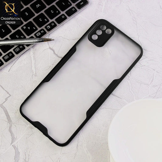 Infinix Hot 10 Lite Cover - Black - Semi Transparent Ultra Thin Paper Shell Soft Borders Case