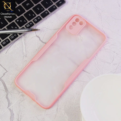 Infinix Hot 10 Lite Cover - Pink - Semi Transparent Ultra Thin Paper Shell Soft Borders Case