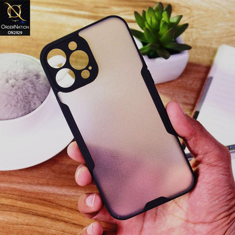 iPhone 13 Pro Max Cover - Black - Semi Transparent Ultra Thin Paper Shell Soft Borders Case
