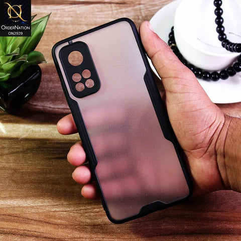 Xiaomi Mi 10T - Black - Semi Transparent Ultra Thin Paper Shell Soft Borders Case