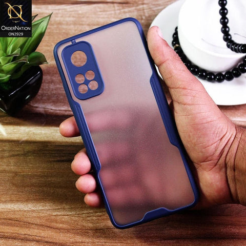 Xiaomi Mi 10T Pro - Blue - Semi Transparent Ultra Thin Paper Shell Soft Borders Case