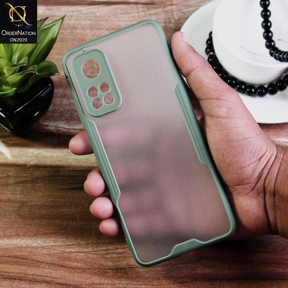 Xiaomi Mi 10T - Green - Semi Transparent Ultra Thin Paper Shell Soft Borders Case