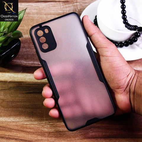 Xiaomi Poco M3 - Black - Semi Transparent Ultra Thin Paper Shell Soft Borders Case