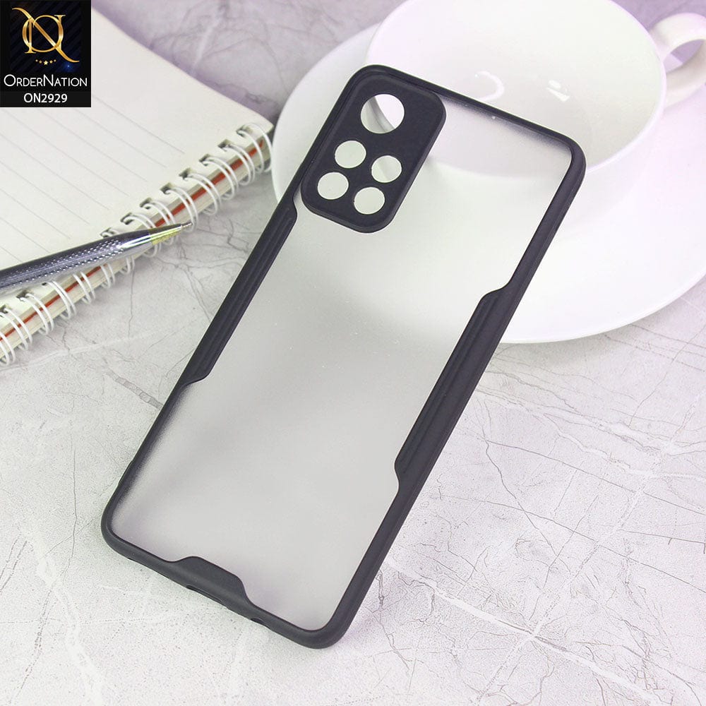 Xiaomi Poco M4 5G Cover - Black - Semi Transparent Ultra Thin Paper Shell Soft Borders Case