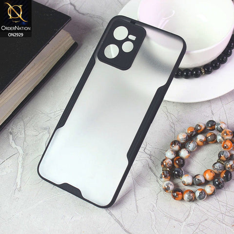 Realme C35 Cover - Black - Semi Transparent Ultra Thin Paper Shell Soft Borders Case