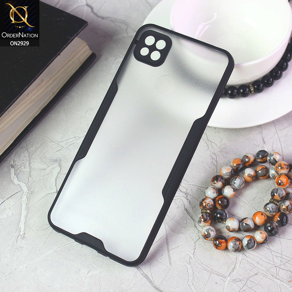 Xiaomi Redmi 10A Cover - Black - Semi Transparent Ultra Thin Paper Shell Soft Borders Case