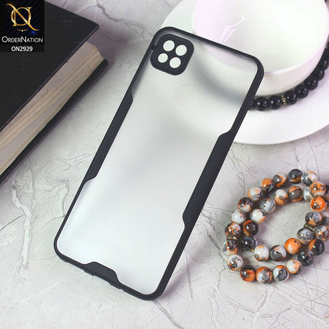 Xiaomi Redmi 10A Cover - Black - Semi Transparent Ultra Thin Paper Shell Soft Borders Case