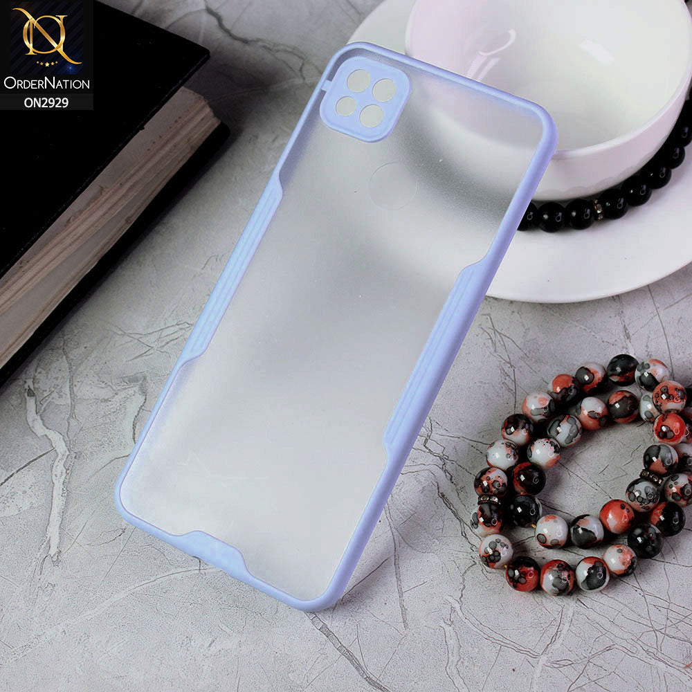 Xiaomi Redmi 9C Cover - Purple - Semi Transparent Ultra Thin Paper Shell Soft Borders Case
