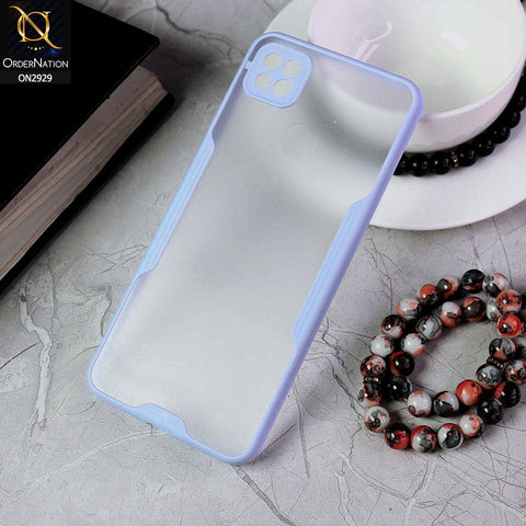 Xiaomi Redmi 9C Cover - Purple - Semi Transparent Ultra Thin Paper Shell Soft Borders Case