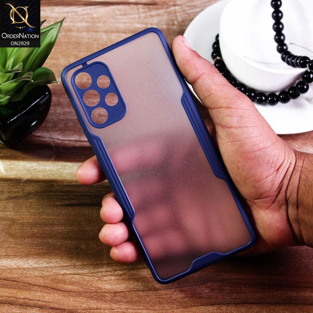Samsung Galaxy A52s 5G - Blue - Semi Transparent Ultra Thin Paper Shell Soft Borders Case