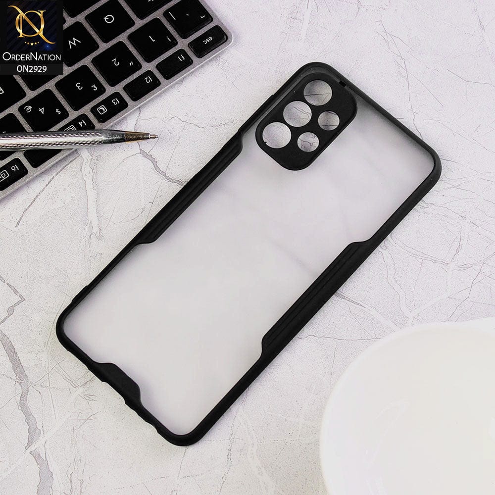 Samsung Galaxy A53 5G Cover - Black - Semi Transparent Ultra Thin Paper Shell Soft Borders Case