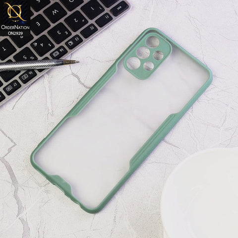 Samsung Galaxy A73 5G Cover - Green - Semi Transparent Ultra Thin Paper Shell Soft Borders Case
