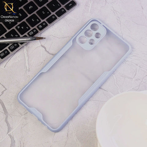Samsung Galaxy A73 5G Cover - Light Puple - Semi Transparent Ultra Thin Paper Shell Soft Borders Case
