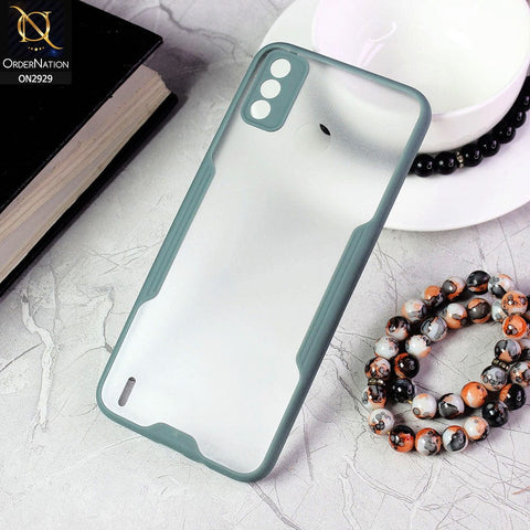 Tecno Spark 6 Go Cover - Green - Semi Transparent Ultra Thin Paper Shell Soft Borders Case
