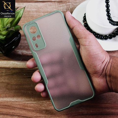 Vivo Y31 - Green - Semi Transparent Ultra Thin Paper Shell Soft Borders Case