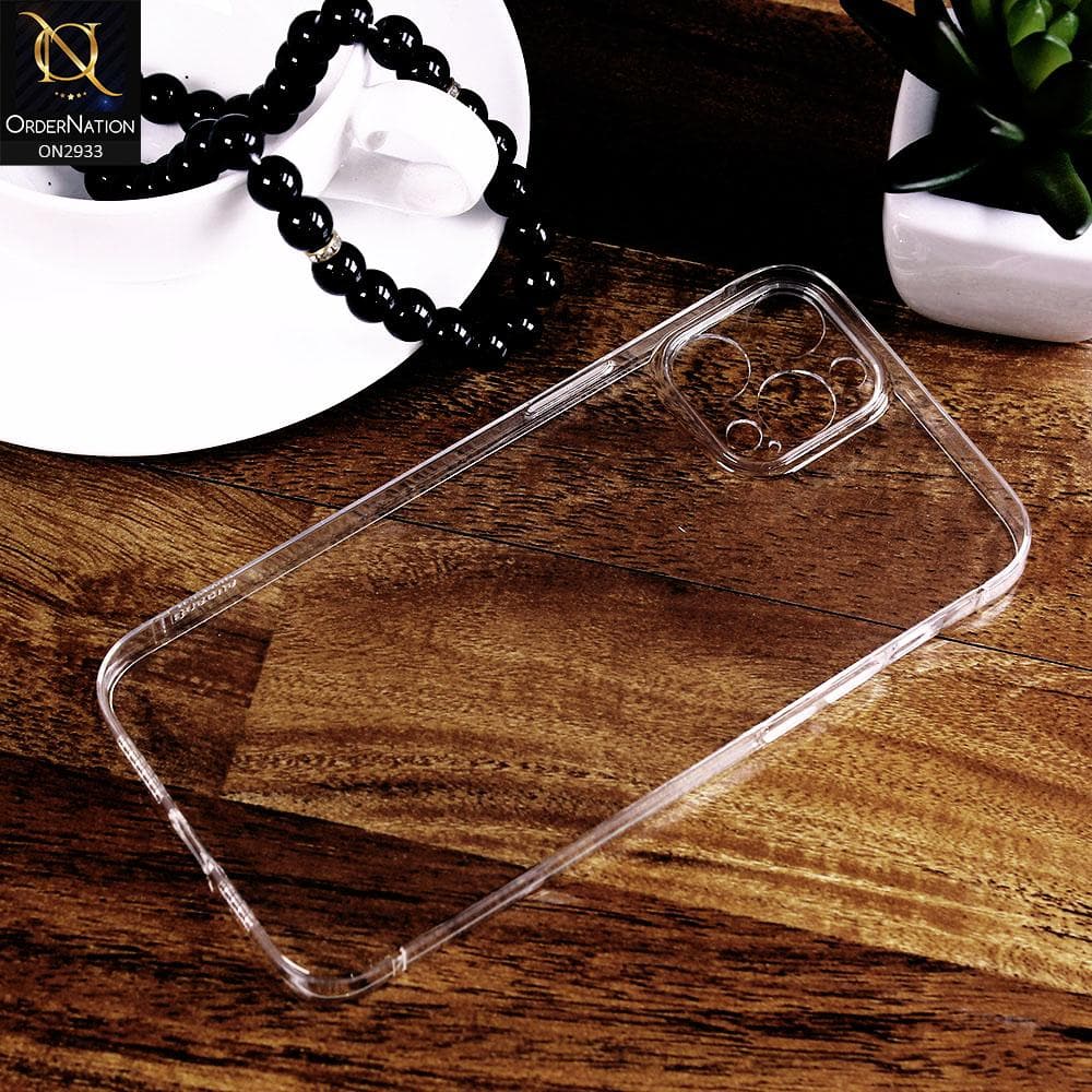 iPhone 12 Pro Cover - Transparent - V2 - Baseus Premium Camera Protection Transparent Tpu Soft Case