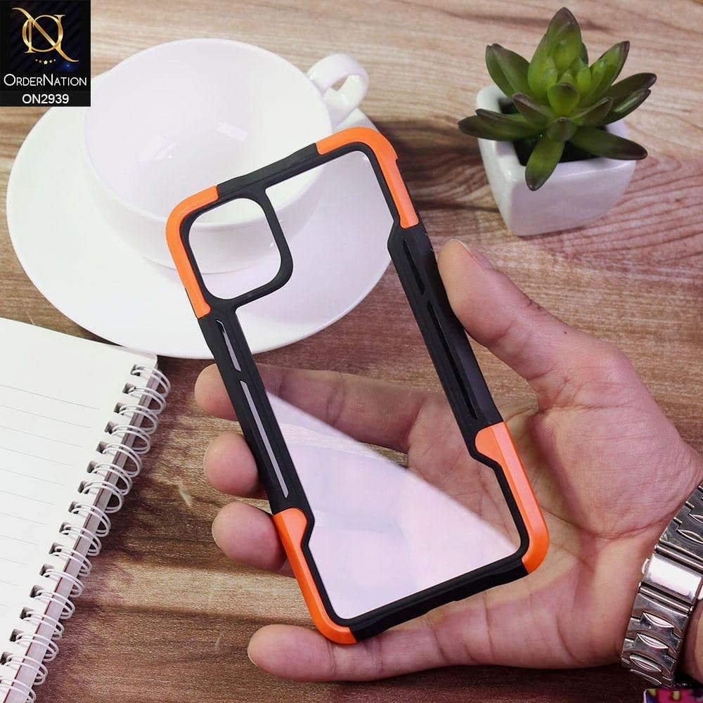 iPhone 11 Cover - Orange - Premium Hybrid Bumper Protective Case