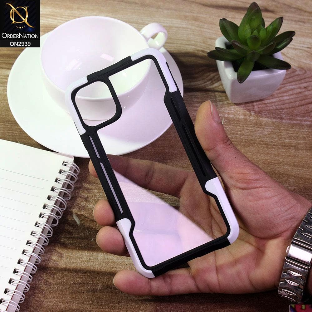 iPhone 12 Mini Cover - White - Premium Hybrid Bumper Protective Case
