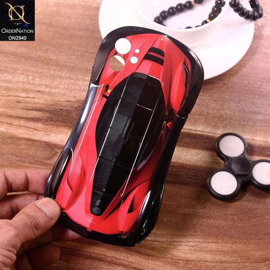 iPhone 11 Cover - Red - 3D Super Car Model Soft Cases