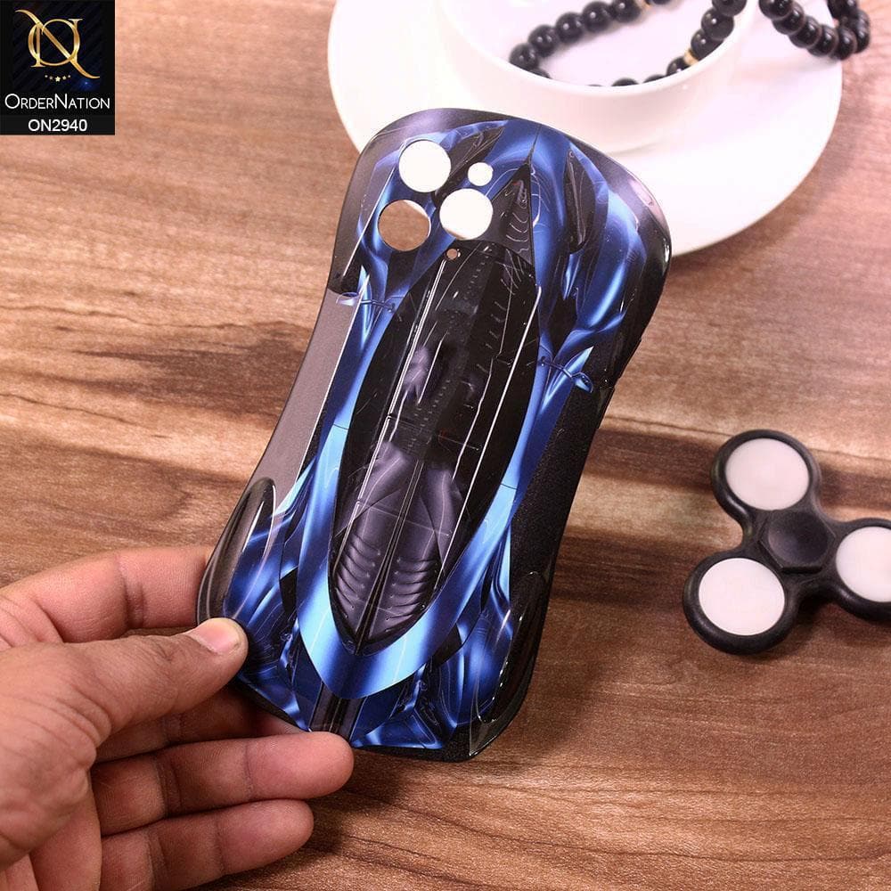 iPhone 11 Cover - Blue - 3D Super Car Model Soft Cases