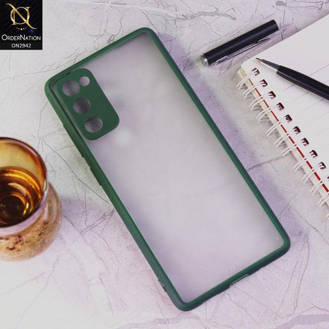 Xiaomi Poco M3 Cover - Green - Semi Transparent Paper Shell Camera Protection Soft Case