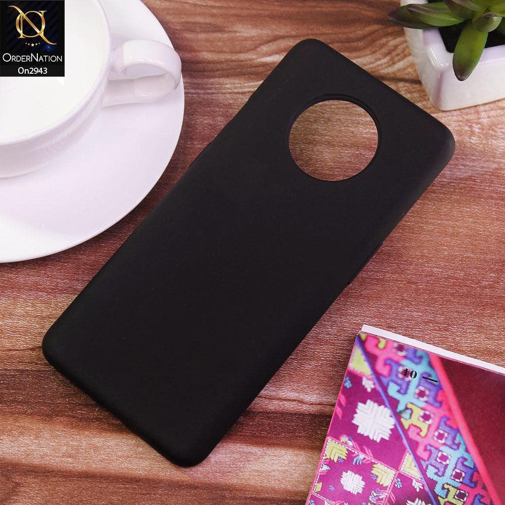 OnePlus 7T Cover - Black - Soft Silicon Premium Quality Back Case