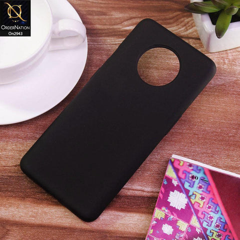 OnePlus 7T Cover - Black - Soft Silicon Premium Quality Back Case