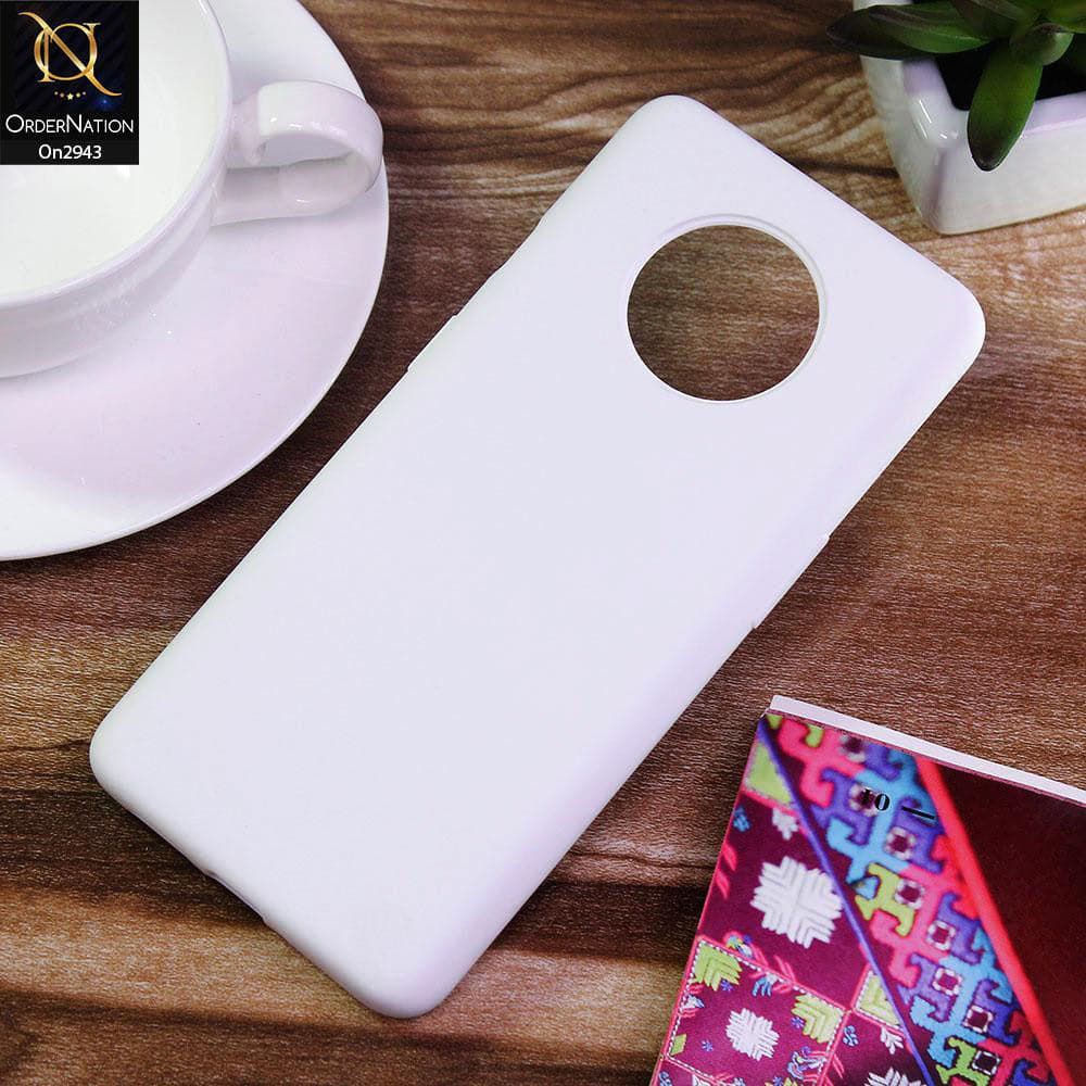 OnePlus 7T Cover - White - Soft Silicon Premium Quality Back Case