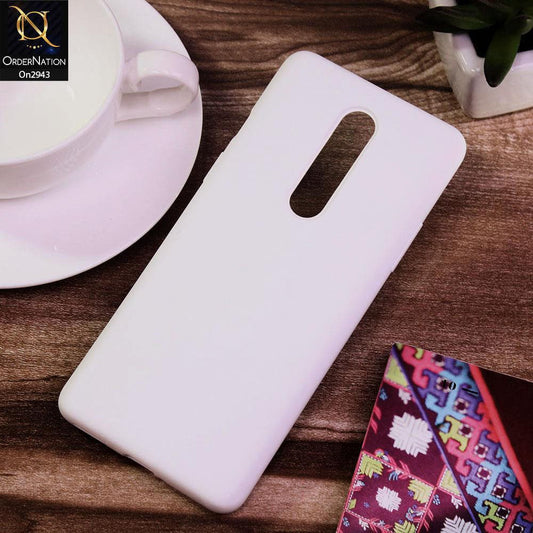 OnePlus 8 4G Cover - White - Soft Silicon Premium Quality Back Case