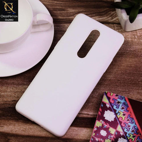 OnePlus 8 4G Cover - White - Soft Silicon Premium Quality Back Case