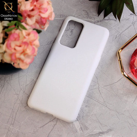 OnePlus 9RT 5G Cover  - White - Soft Silicon Premium Quality Back Case