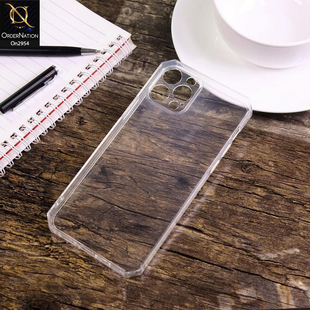 iPhone 12 Pro - Straight Edge Rubik Cube Anti Fall Transparent Soft Case