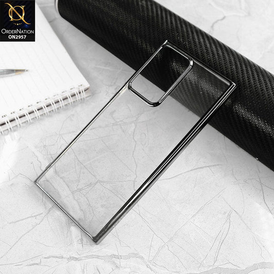 Samsung Galaxy Note 20 Ultra 5G Cover - Black - J-Case Soft Color Borders Camera Protection Clear Back Case